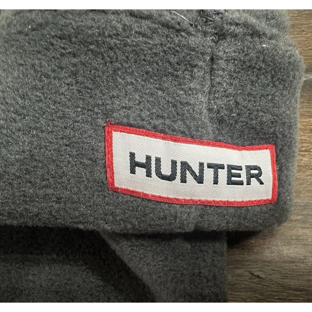 NEW Hunter Kids Original Boot Sock Charcoal Welly Fleece 4-6 Unisex Cozy Socks‎